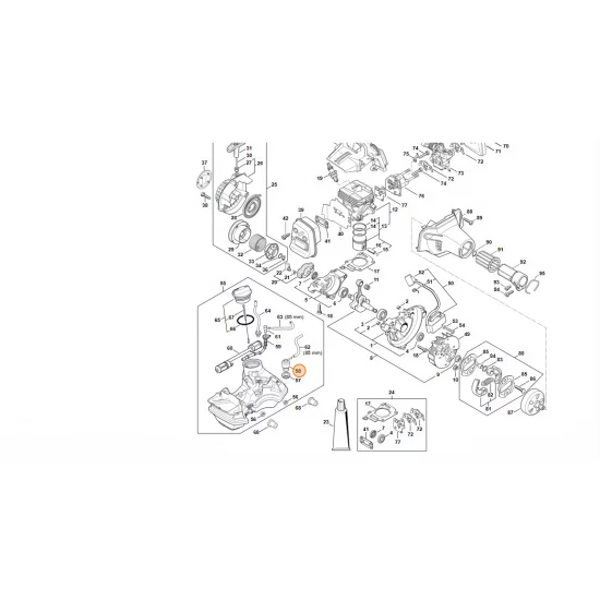 STIHL  System kompensacji ciśnienia w zbiorniku paliwa 4149 350 5800